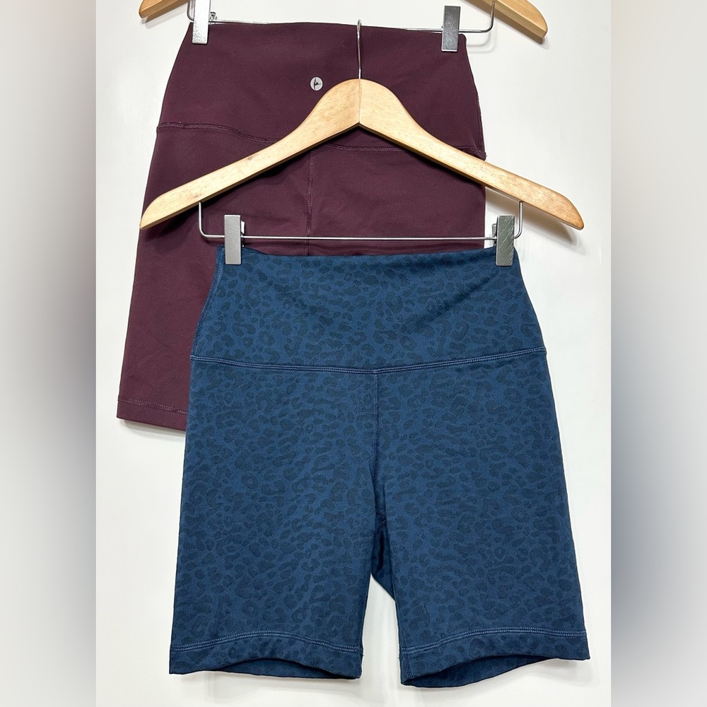 (lot of 2 ) 90° Degree By Reflex Womens M Blue / Maroon  Shorts BY REFLEX
Size M